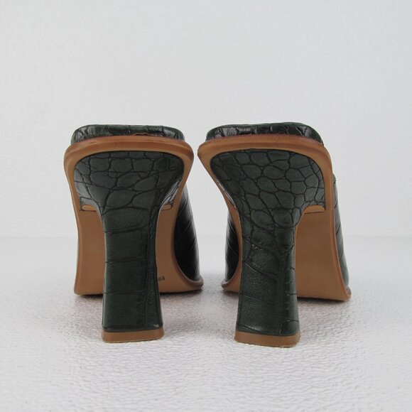 Vince Camuto Mershid Deep Green Peep Toe size 8.5 - Picture 8 of 9